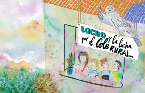PORTADA/CONTRAPORTADA Cuento Lucho y la lucha por el cole rural