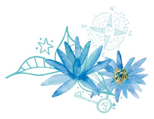 flores azules Patterns Be and Dream